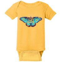 Vintage Summer Flower Floral Butterfly Baby Bodysuit
