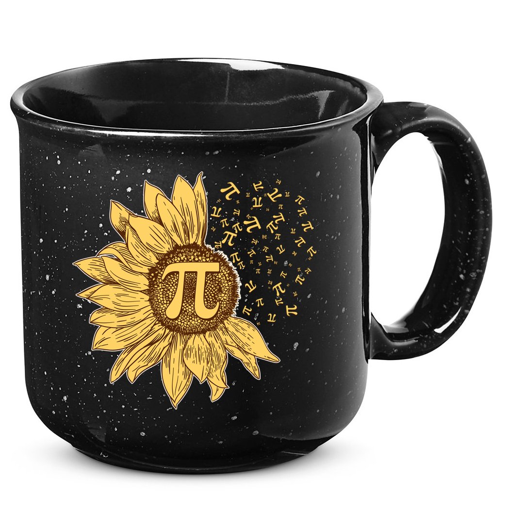 Vintage Sunflower Pi 3.14 15oz Campfire Ceramic Mug