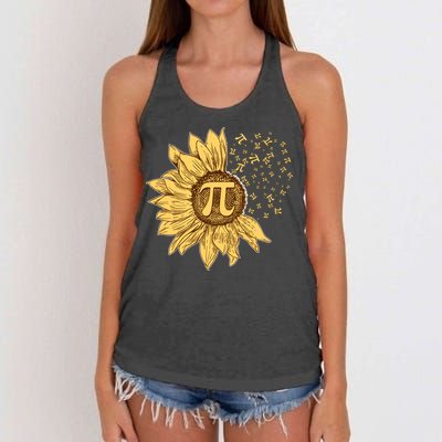 Vintage Sunflower Pi 3.14 Women's Knotted Racerback Tank