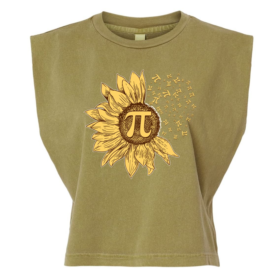Vintage Sunflower Pi 3.14 Garment-Dyed Women's Muscle Tee