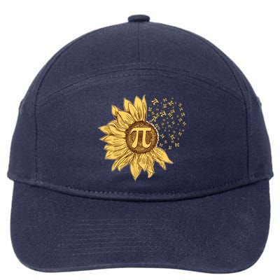 Vintage Sunflower Pi 3.14 7-Panel Snapback Hat