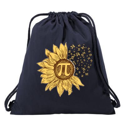 Vintage Sunflower Pi 3.14 Drawstring Bag