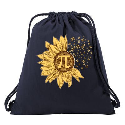 Vintage Sunflower Pi 3.14 Drawstring Bag