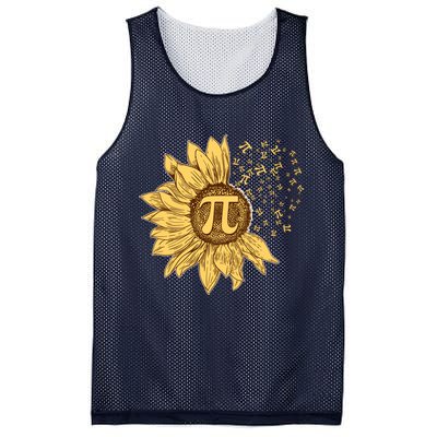 Vintage Sunflower Pi 3.14 Mesh Reversible Basketball Jersey Tank