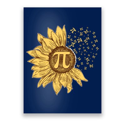 Vintage Sunflower Pi 3.14 Poster