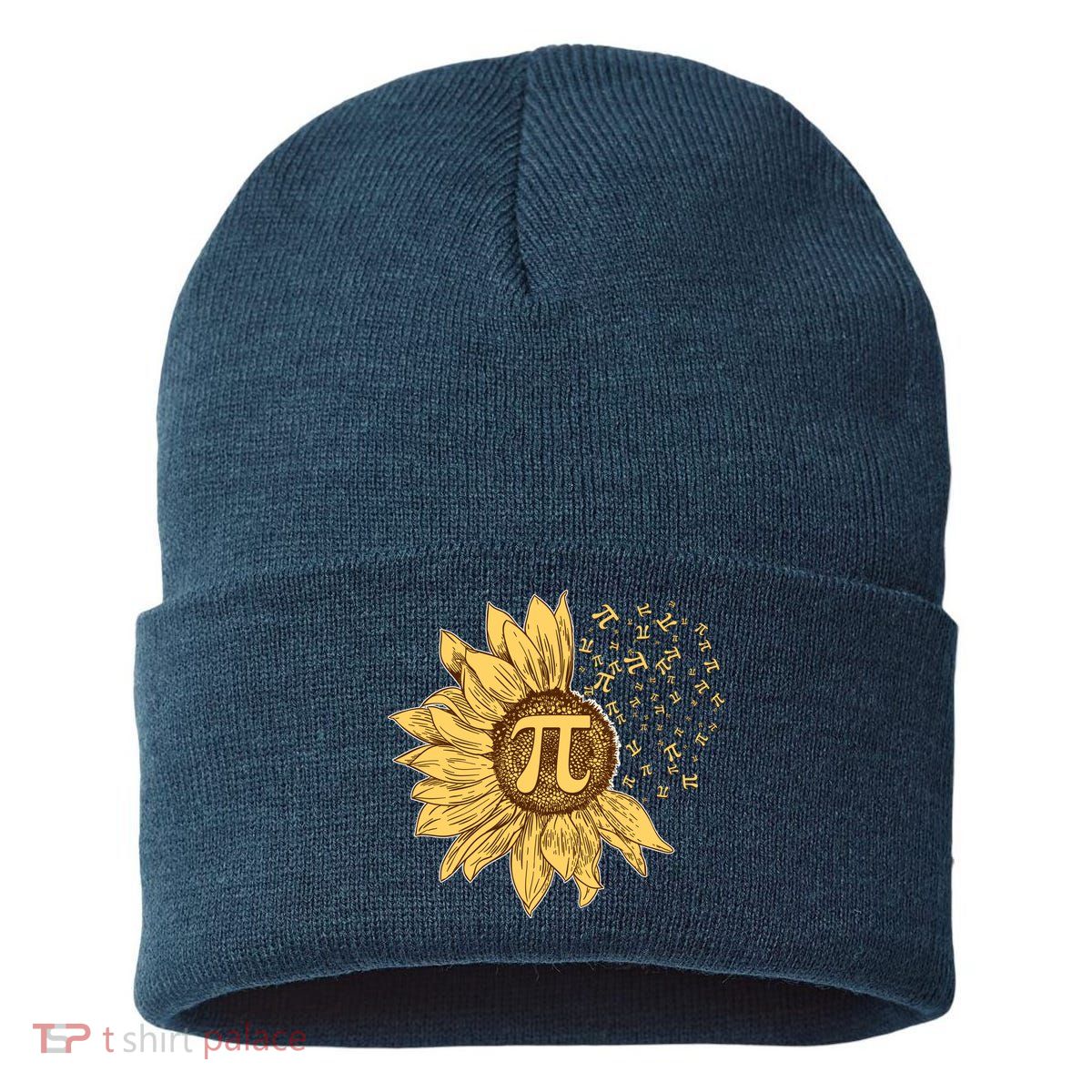Vintage Sunflower Pi 3.14 Sustainable Knit Beanie
