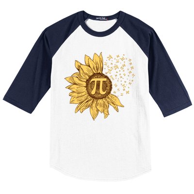 Vintage Sunflower Pi 3.14 Baseball Sleeve Shirt