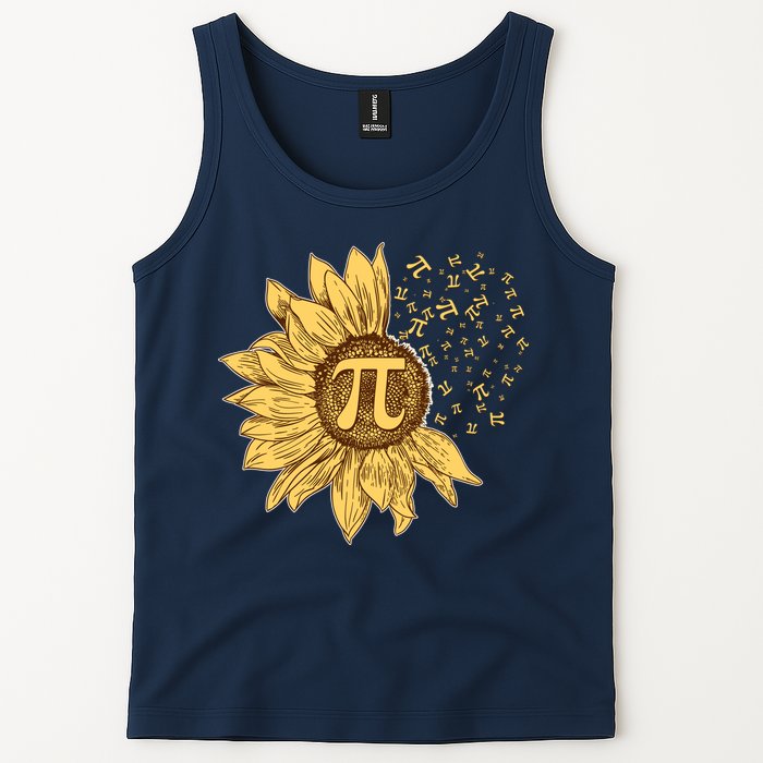 Vintage Sunflower Pi 3.14 Tank Top