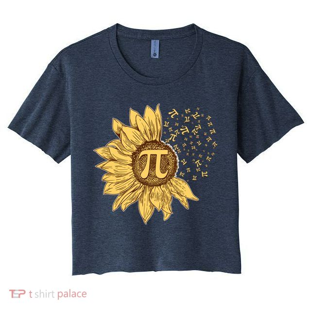 Vintage Sunflower Pi 3.14 Crop Top