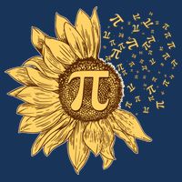 Vintage Sunflower Pi 3.14 Women's V-Neck T-Shirt
