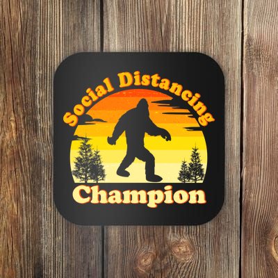 Vintage Sunrise Social Distancing Champion Bigfoot Coaster