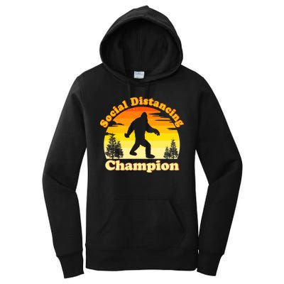 Vintage Sunrise Social Distancing Champion Bigfoot Women's Pullover Hoodie