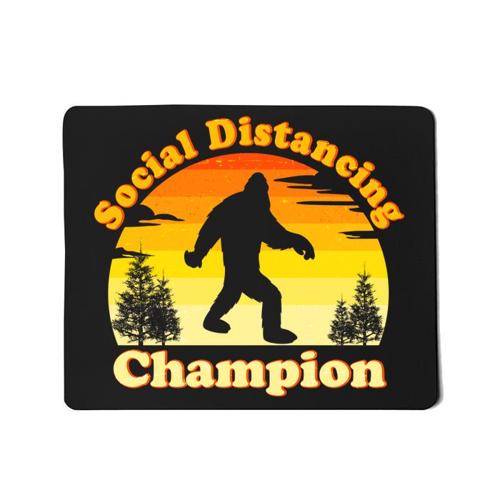 Vintage Sunrise Social Distancing Champion Bigfoot Mousepad