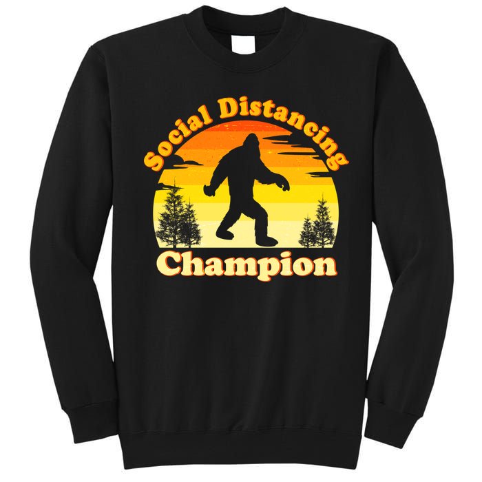 Vintage Sunrise Social Distancing Champion Bigfoot Tall Sweatshirt