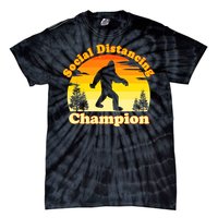 Vintage Sunrise Social Distancing Champion Bigfoot Tie-Dye T-Shirt