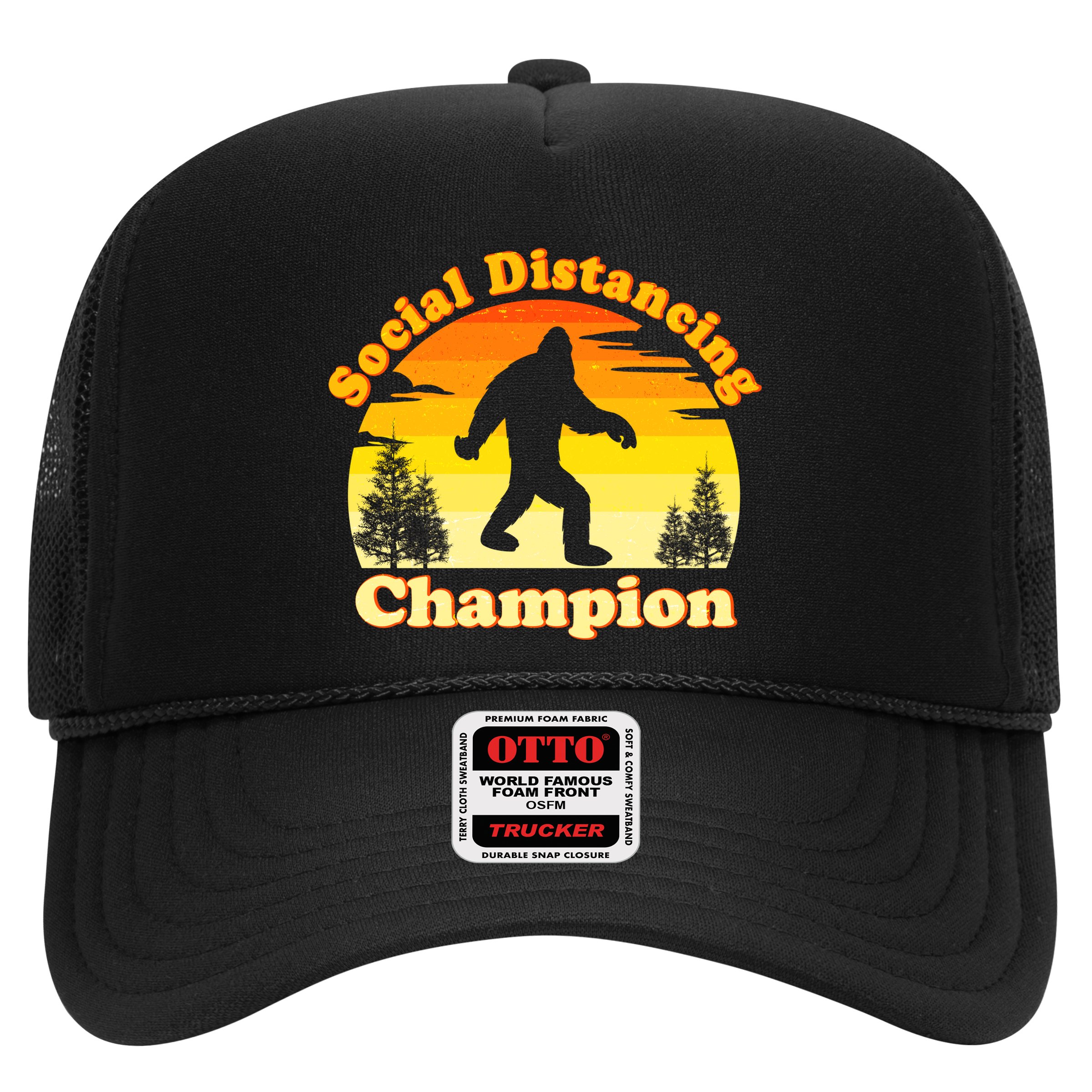 Vintage Sunrise Social Distancing Champion Bigfoot Hat