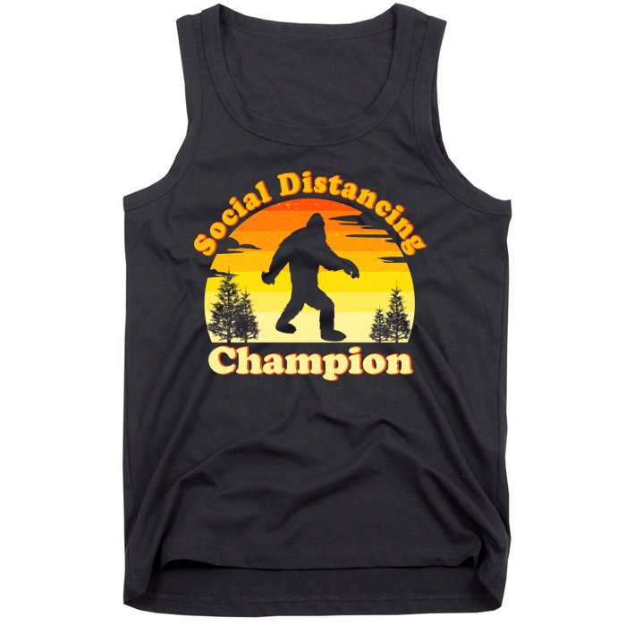 Vintage Sunrise Social Distancing Champion Bigfoot Tank Top