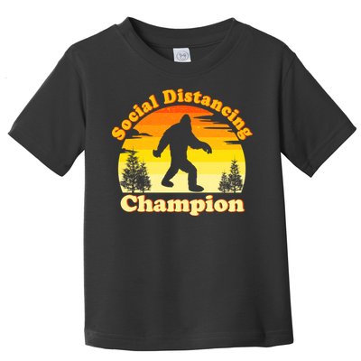 Vintage Sunrise Social Distancing Champion Bigfoot Toddler T-Shirt