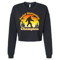 Vintage Sunrise Social Distancing Champion Bigfoot Cropped Pullover Crew