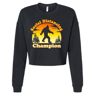 Vintage Sunrise Social Distancing Champion Bigfoot Cropped Pullover Crew