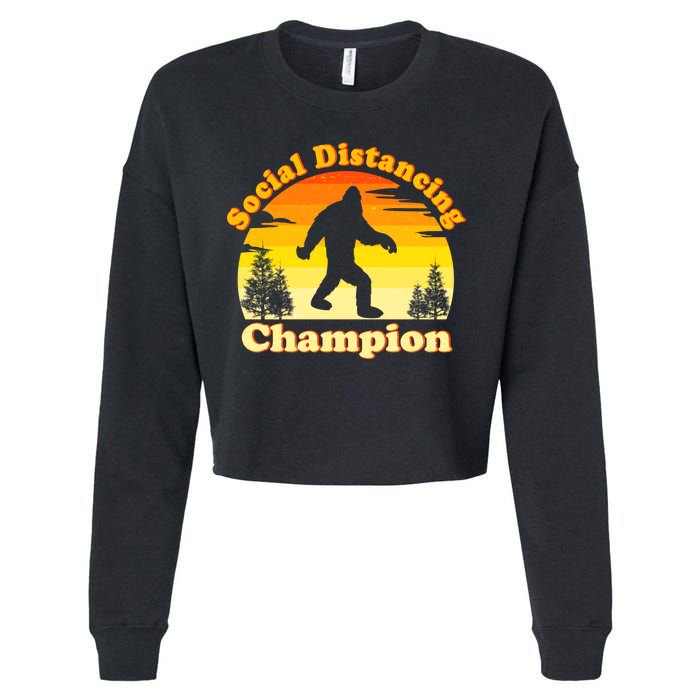 Vintage Sunrise Social Distancing Champion Bigfoot Cropped Pullover Crew