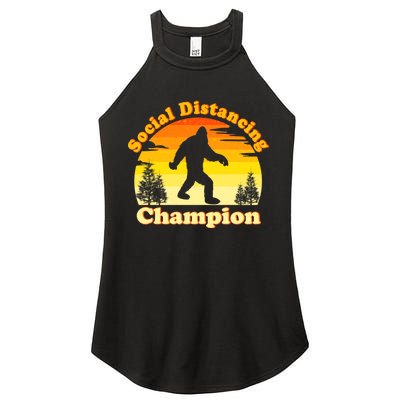 Vintage Sunrise Social Distancing Champion Bigfoot Women's Perfect Tri Rocker Tank