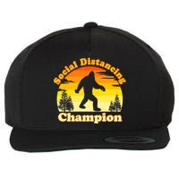 Vintage Sunrise Social Distancing Champion Bigfoot Wool Snapback Cap