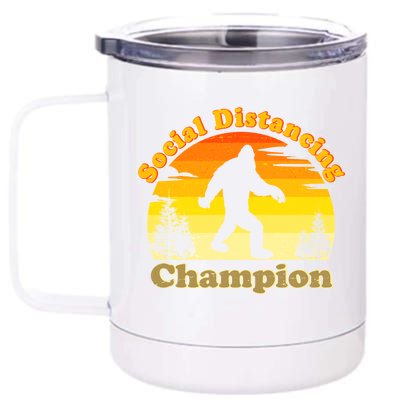 Vintage Sunrise Social Distancing Champion Bigfoot 12 oz Stainless Steel Tumbler Cup