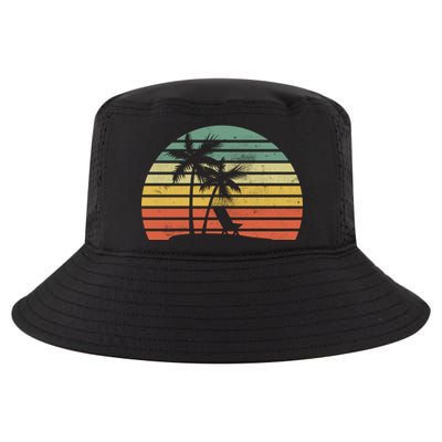 Vintage Sunset Beach   Cool Comfort Performance Bucket Hat