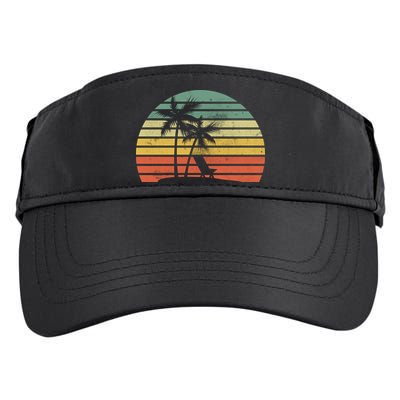 Vintage Sunset Beach   Adult Drive Performance Visor