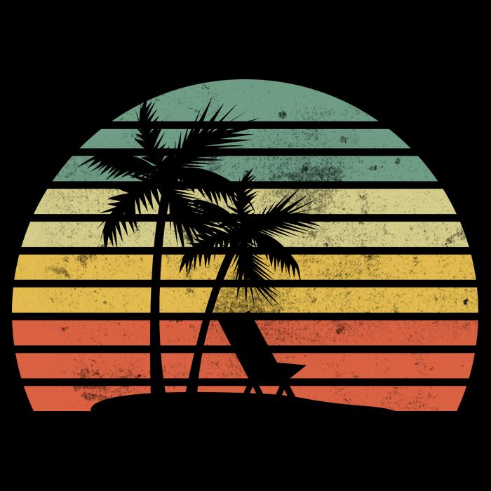 Vintage Sunset Beach   Tie-Dye T-Shirt