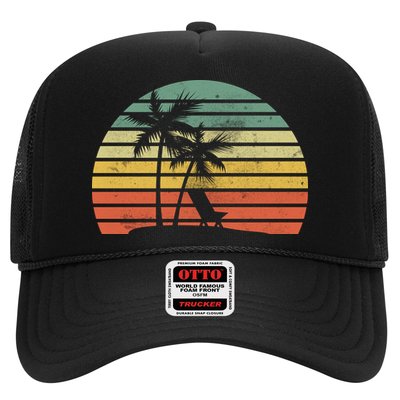 Vintage Sunset Beach   Trucker Hat