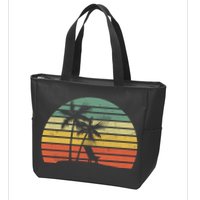 Vintage Sunset Beach   Zip Tote Bag