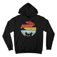 Vintage Sunset Cat Hoodie