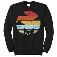 Vintage Sunset Cat Sweatshirt