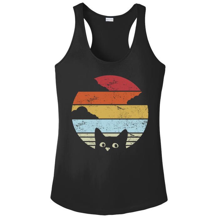 Vintage Sunset Cat Ladies PosiCharge Competitor Racerback Tank