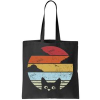 Vintage Sunset Cat Tote Bag