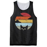 Vintage Sunset Cat Mesh Reversible Basketball Jersey Tank