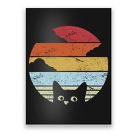 Vintage Sunset Cat Poster