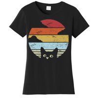 Vintage Sunset Cat Women's T-Shirt