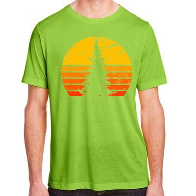 Vintage Sunset Tree Adult ChromaSoft Performance T-Shirt