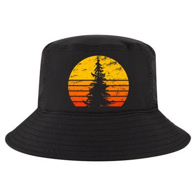 Vintage Sunset Tree Cool Comfort Performance Bucket Hat