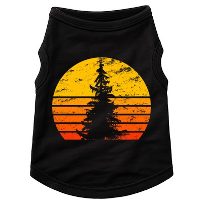 Vintage Sunset Tree Doggie Tank