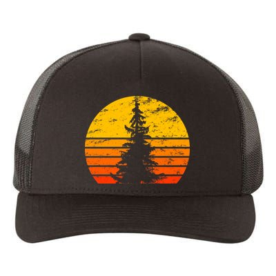 Vintage Sunset Tree Yupoong Adult 5-Panel Trucker Hat