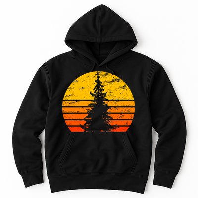 Vintage Sunset Tree Hoodie