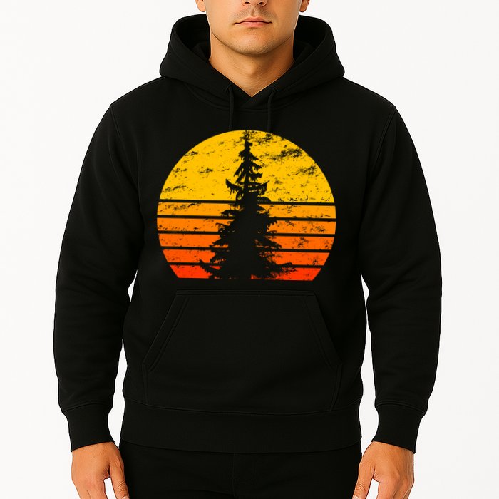 Vintage Sunset Tree Hoodie