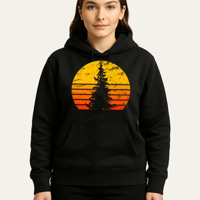 Vintage Sunset Tree Hoodie