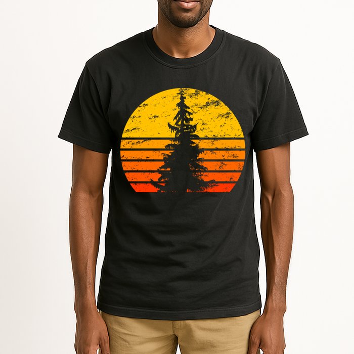 Vintage Sunset Tree Tall T-Shirt