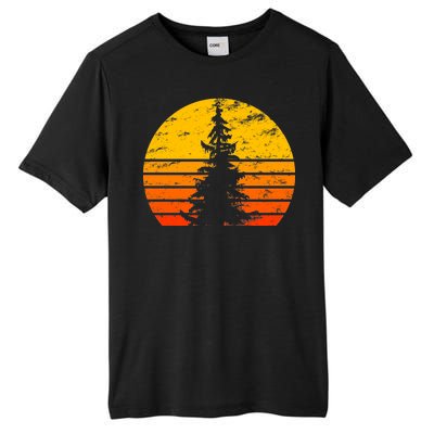 Vintage Sunset Tree Tall Fusion ChromaSoft Performance T-Shirt