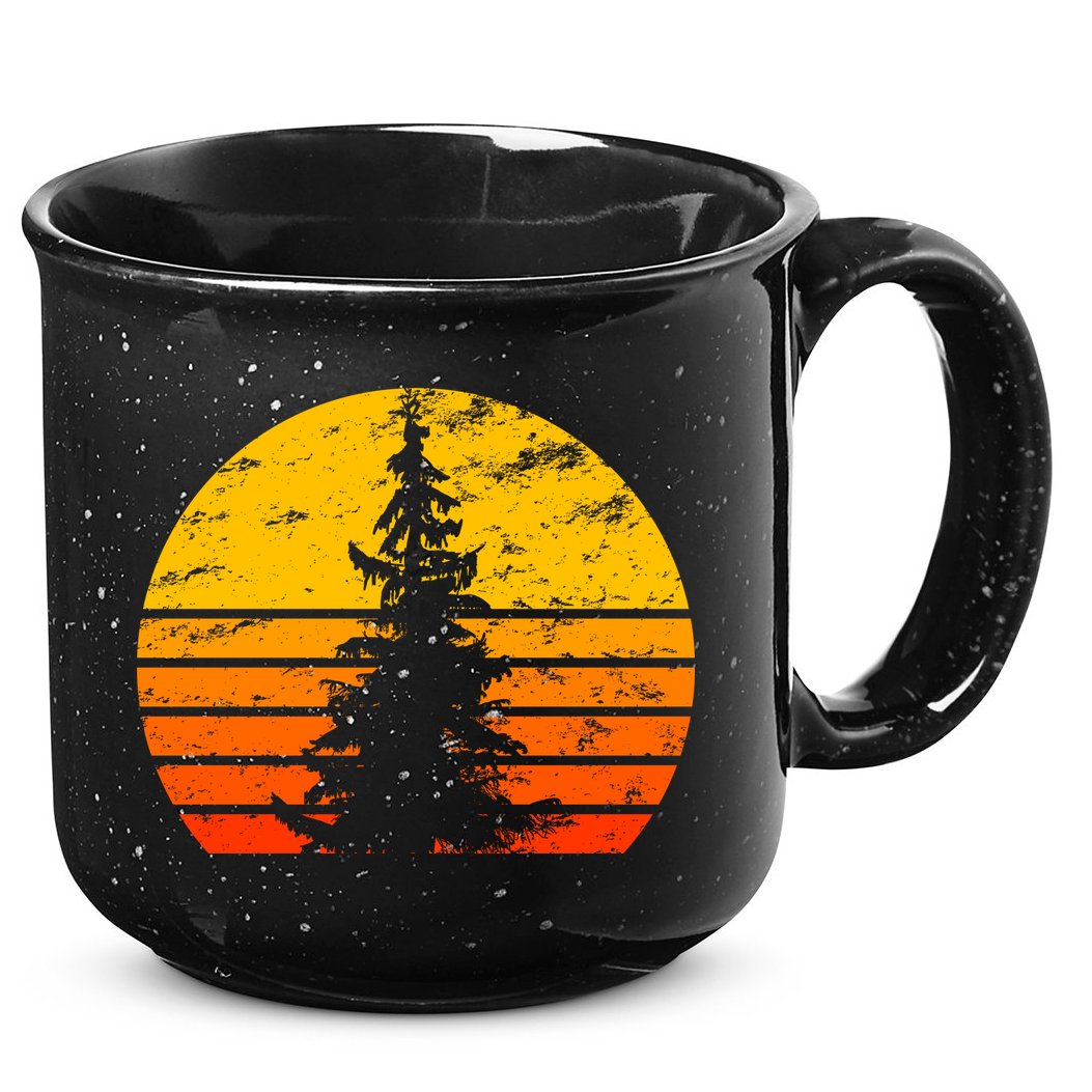 Vintage Sunset Tree 15oz Campfire Ceramic Mug